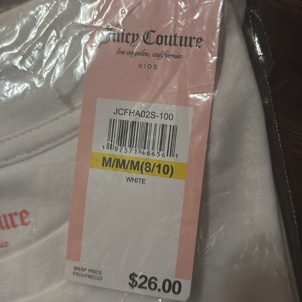 🫶🏼HP🫶🏼JUICY COUTURE GIRLS COTTON TSHIRT WITH SEQUIN & METALLIC SPARKLES ✨ - Picture 5 of 9